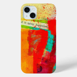 Funda Para iPhone 15 Mini Patrón de pintura abstracto elegante y colorido