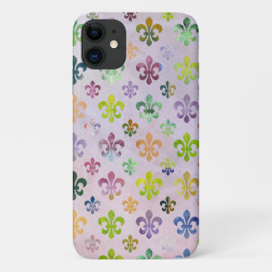 Funda Para iPhone 11 Patrón de pintura acuarela de moda Fleur De Lis