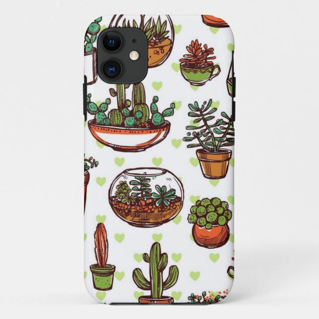 Funda De Case-Mate Para iPhone Patrón de planta (Reverso)