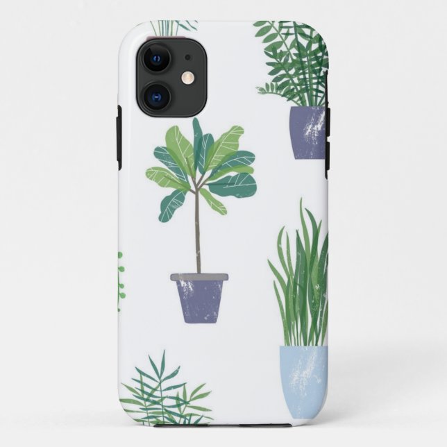 Funda De Case-Mate Para iPhone Patrón de planta (Reverso)