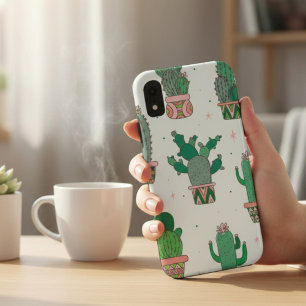 Funda Para iPhone XR Patrón de planta de cactus