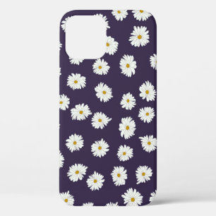 Funda Para iPhone 12 Patrón de planta sin foco. Pequeñas flores adorabl