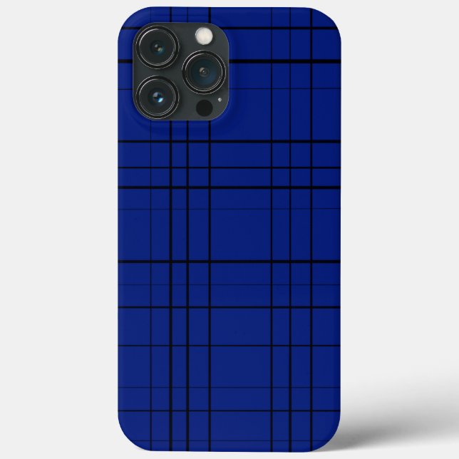 Funda De Case-Mate Para iPhone Patrón de platillos azules (Reverso )