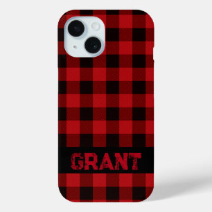 Funda Para iPhone 15 Patrón de platillos rojos