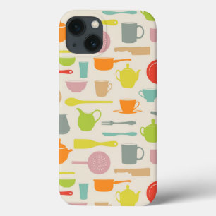 Funda Para iPhone 13 Patrón de platos