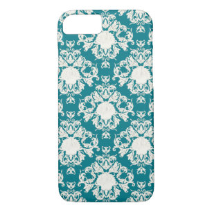 Funda Para iPhone 8/7 Patrón de playa de damasco en el océano veraniego