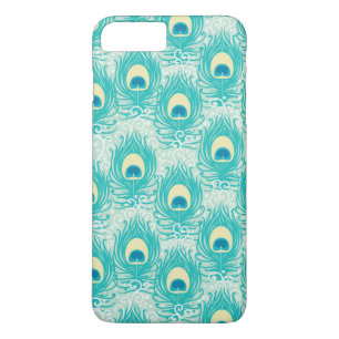 Funda Para iPhone 8 Plus/7 Plus Patrón de plumas de pavo real