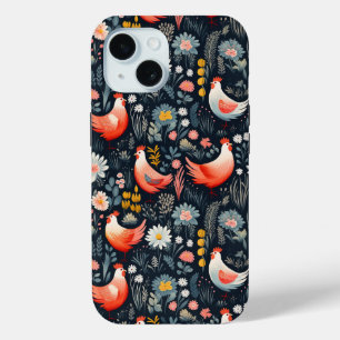Funda Para iPhone 15 Patrón de pollo