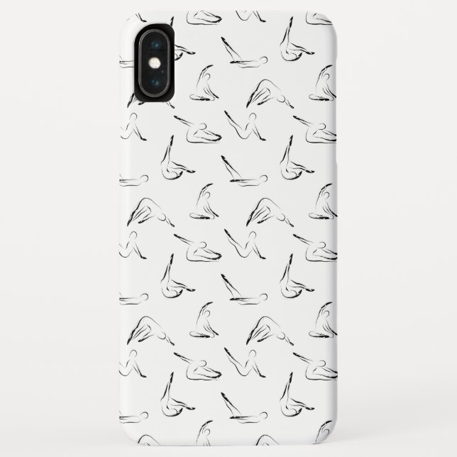 Funda De Case-Mate Para iPhone patrón de posturas de Pilates (Reverso)