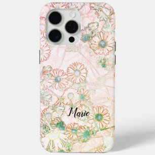 Funda Para iPhone 15 Pro Max Patrón de prado de Daisies