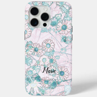 Funda Para iPhone 15 Pro Max Patrón de prado de Daisies