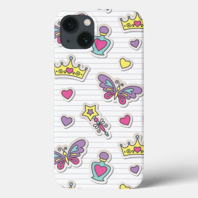 Funda De Case-Mate Para iPhone patrón de princesa de ballet (Reverso)