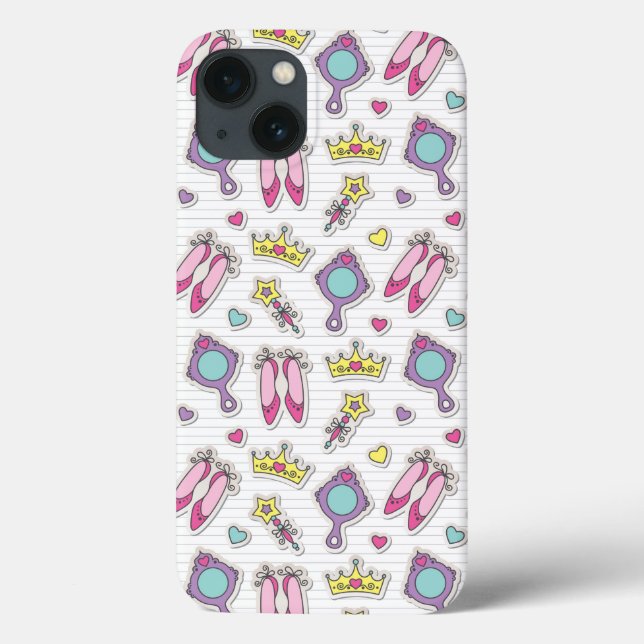 Funda De Case-Mate Para iPhone patrón de princesa mariposa (Reverso)