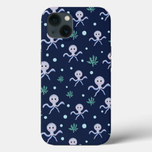 Funda Para iPhone 13 Patrón de Pulpo Adorable