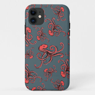 Funda Para iPhone 11 Patrón de pulpo furtivo