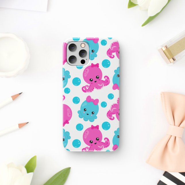 Funda De Case-Mate Para iPhone Patrón de pulpo, pulpo tórrido, animales marinos (Subido por el creador)