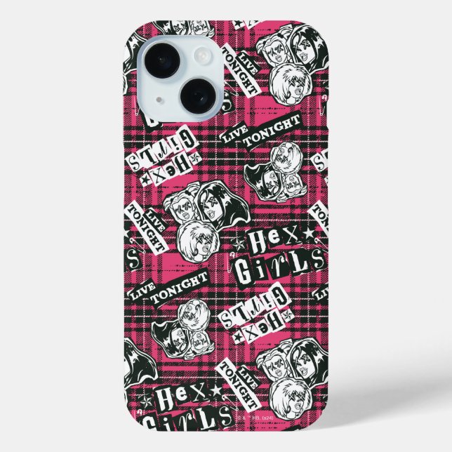 Funda De Case-Mate Para iPhone Patrón de Punk de Chicas hexadecimales (Reverso )
