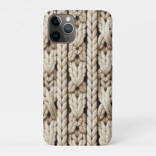 Funda Para iPhone 11 Pro Patrón de punto de cable grueso sin costuras