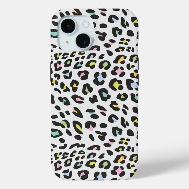 Funda De Case-Mate Para iPhone Patrón de punto de leopardo de Pastel (Reverso )
