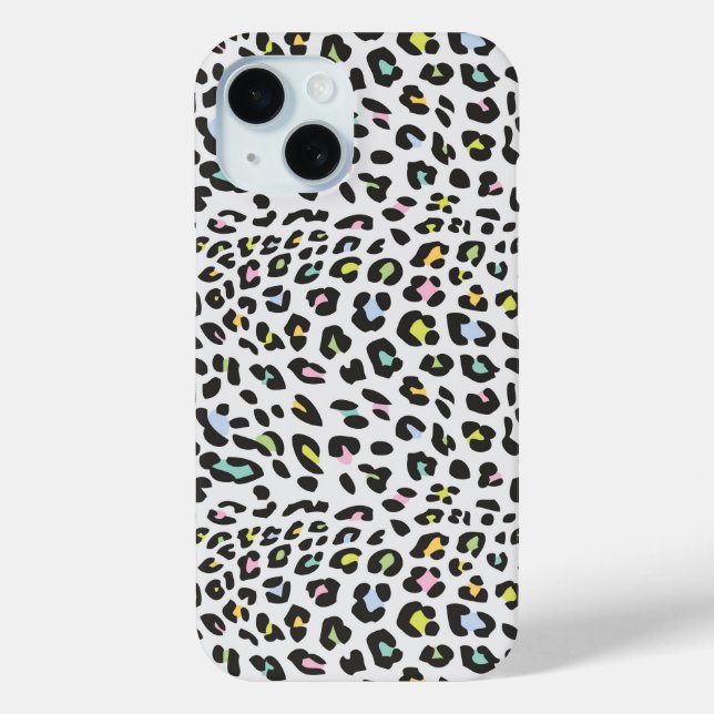 Funda De Case-Mate Para iPhone Patrón de punto de leopardo de Pastel (Reverso )