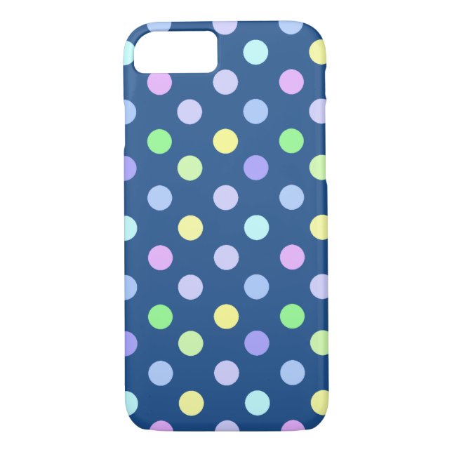 Funda De Case-Mate Para iPhone Patrón de punto de polka de pato (Reverso)