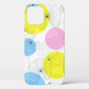 Funda Para iPhone 12 Patrón de puntos coloridos de Lotus Leaves