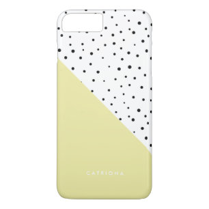 Funda Para iPhone 8 Plus/7 Plus Patrón de puntos de la polka Abtracto amarillo per