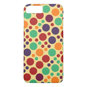 Funda Para iPhone 8 Plus/7 Plus Patrón de puntos de polka pop retro #2