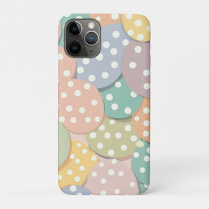 Funda Para iPhone 11 Pro Patrón de puntos de polka sin soldadura en colores