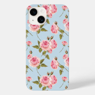Funda Para iPhone 14 De Case-Mate Patrón de puntos de polka y rosas
