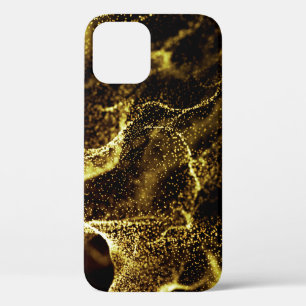 Funda Para iPhone 12 Patrón de puntos futuristas. Explosión de onda ret