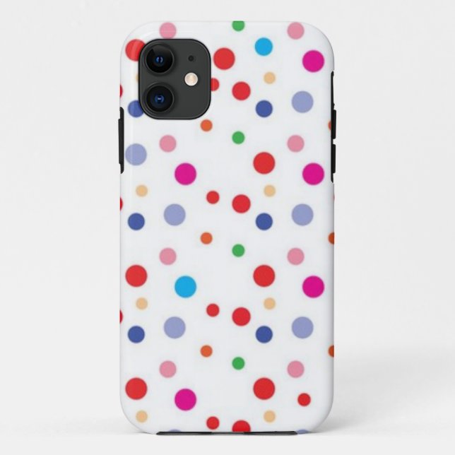 Funda De Case-Mate Para iPhone Patrón de puntos polacos (Reverso)