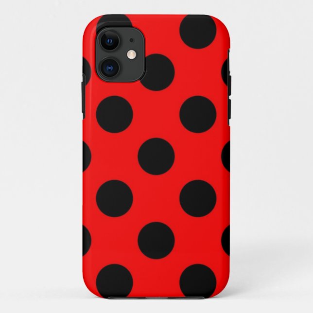 Funda De Case-Mate Para iPhone Patrón de puntos polacos (Reverso)