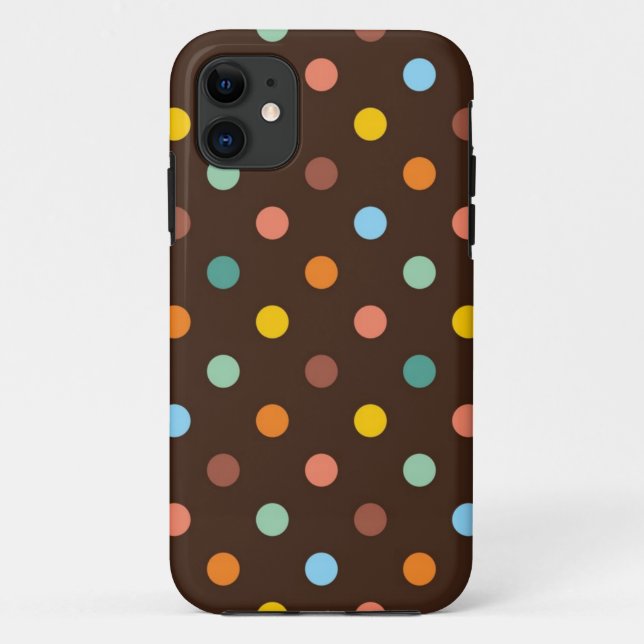 Funda De Case-Mate Para iPhone Patrón de puntos polacos (Reverso)