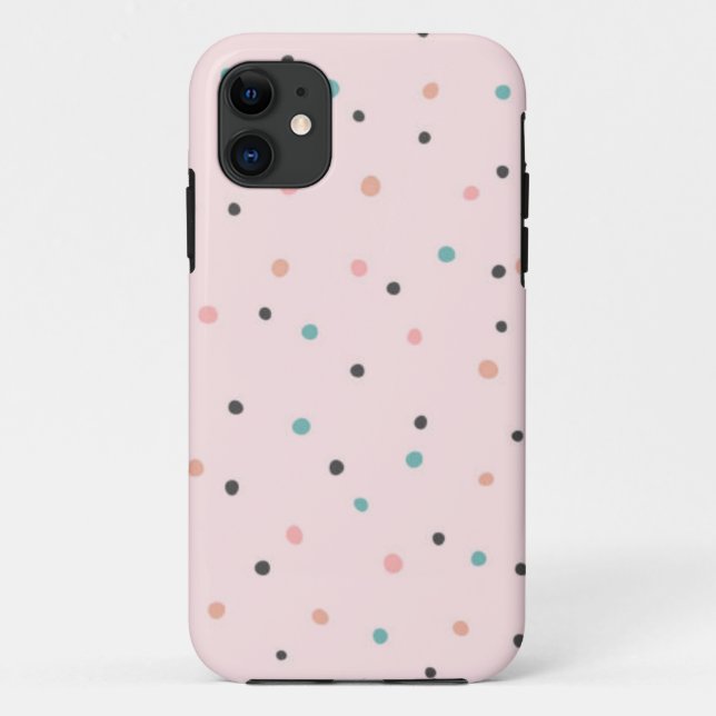 Funda De Case-Mate Para iPhone Patrón de puntos polacos (Reverso)