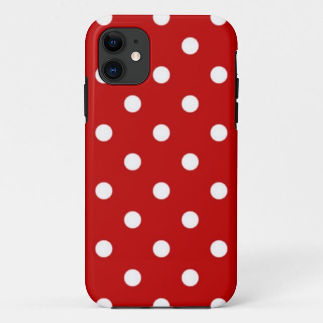 Funda De Case-Mate Para iPhone Patrón de puntos polacos (Reverso)