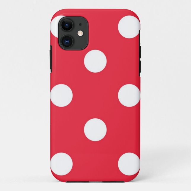 Funda De Case-Mate Para iPhone Patrón de puntos polacos (Reverso)