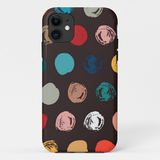 Funda De Case-Mate Para iPhone Patrón de puntos polacos (Reverso)