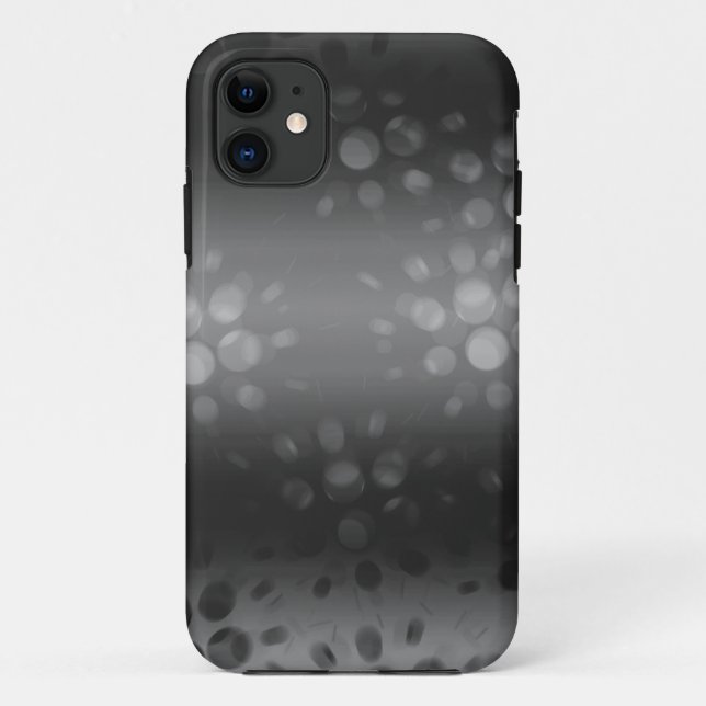 Funda De Case-Mate Para iPhone Patrón de ráfagas punteadas - Negro, gris, blanco (Reverso)