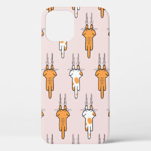 Funda Para iPhone 12 Patrón de rayado de gato