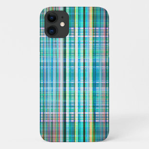Funda Para iPhone 11 Patrón de rayas ásperas verdes