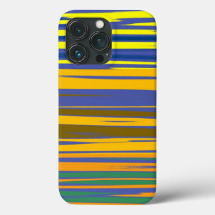 Funda Para iPhone 13 Pro Patrón de Rayas Coloridas