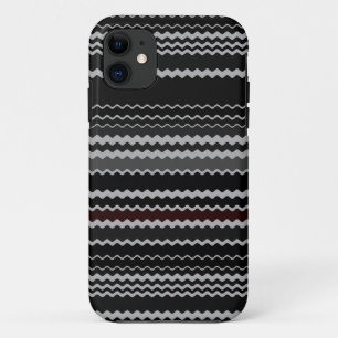 Funda Para iPhone 11 Patrón de rayas de cheurón retro