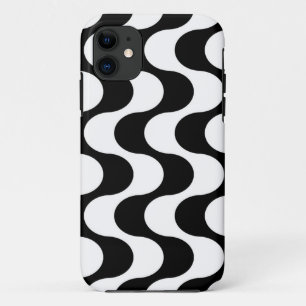 Funda Para iPhone 11 Patrón de rayas de Op-Art estilo retro de los años