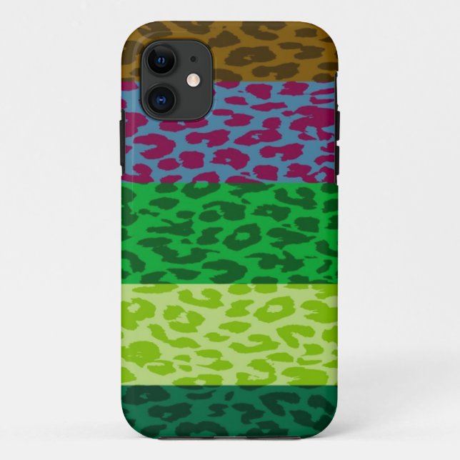 Funda De Case-Mate Para iPhone Patrón de rayas de piel de leopardo 4 (Reverso)