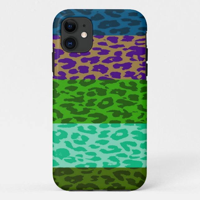 Funda De Case-Mate Para iPhone Patrón de rayas de piel de leopardo 8 (Reverso)
