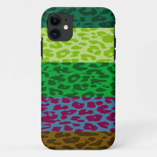 Funda Para iPhone 11 Patrón de rayas de piel de leopardo multicolor 6