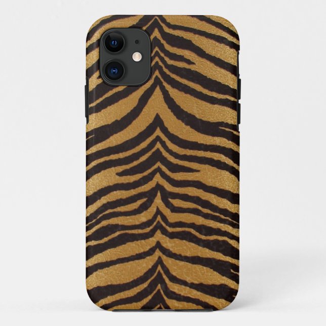 Funda De Case-Mate Para iPhone Patrón de rayas de piel de tigre (Reverso)