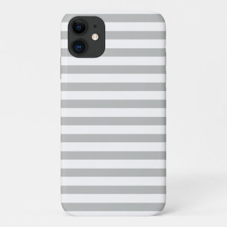 Funda Para iPhone 11 Patrón de rayas grises pastorales