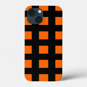 Funda Para iPhone 13 Mini patrón de rayas naranjas